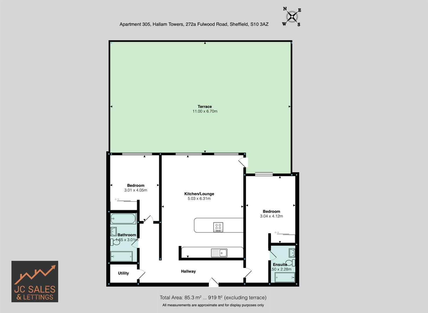 Hallam Towers, Fulwood Road, Sheffield Floorplan
